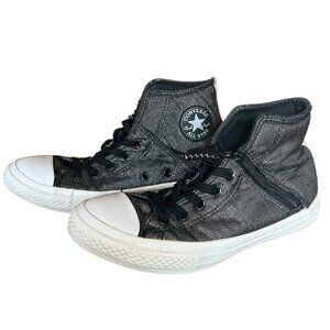 Converse Chuck Taylor All Star Metallic Juniors High Top Sneakers 4.5